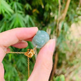 Natural Myanmar Jadeite Pig Pendant Necklace