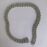 Rhinestone Dog Chain Collar Cuban Link Necklace