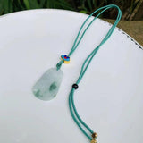 Natural Emerald Jadeite Pendant Necklace