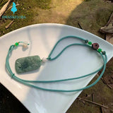 Natural Myanmar Emerald Jadeite Pendant Necklace High-End Gift