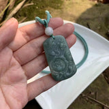 Natural Myanmar Emerald Jadeite Pendant Necklace High-End Gift