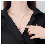 925 Silver Geometric Necklace Women