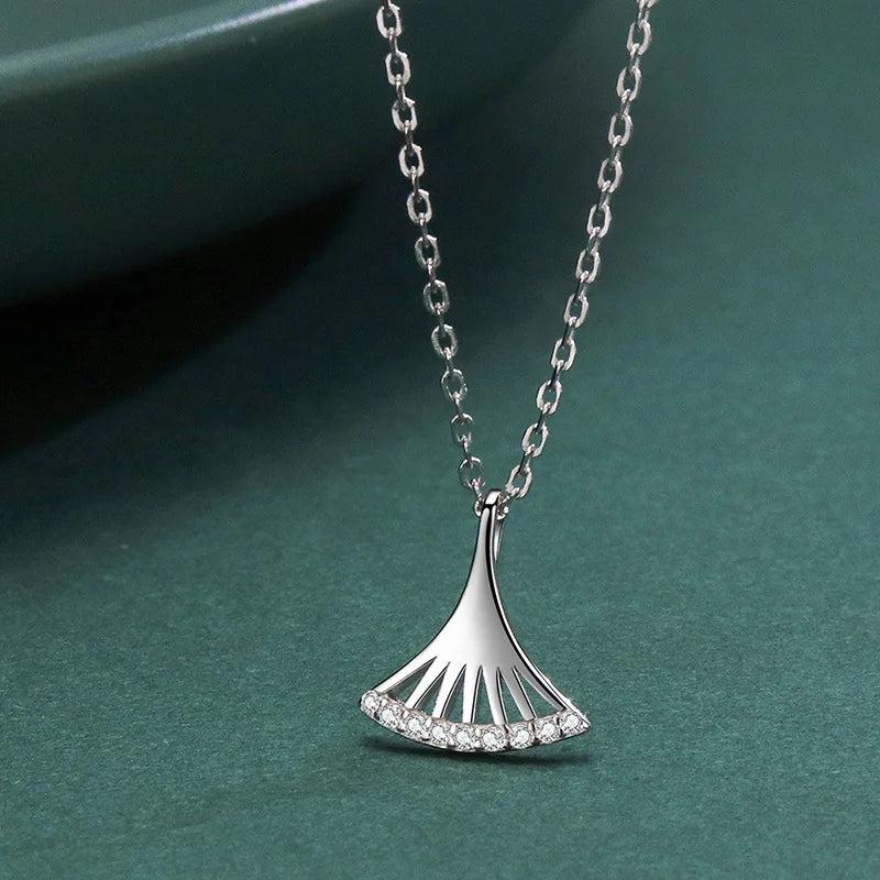 S925 Silver Zircon Pendant Necklace For Women 40+5cm