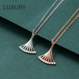 S925 Silver Zircon Pendant Necklace For Women 40+5cm