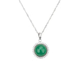 925 Silver Chalcedony Necklace Wedding Jewelry
