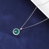 925 Silver Chalcedony Necklace Wedding Jewelry