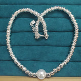 925 Silver Pearl Pendant Necklace Jewelry Gift