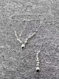 UNOde 50 Electroplated 925 Silver Beads Necklace