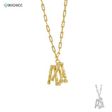 925 Silver Irregular Pendant Necklace Twist Choker