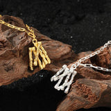 925 Silver Irregular Pendant Necklace Twist Choker