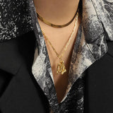 925 Silver Irregular Pendant Necklace Twist Choker