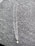 UNOde50 Silver Pearl Pendant Necklace Jewelry