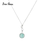 925 Silver Necklace Zircon Pendant Wedding Jewelry