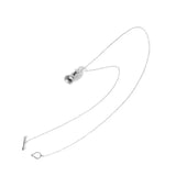 Flower Vase Pendant Necklace with Freshwater Pearl