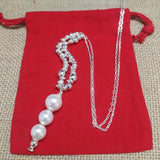 Spanish Silver S925 Beads String Pearl Bracelet Gift