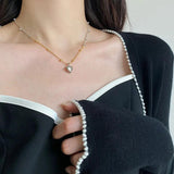 925 Silver Heart Pendant Choker Necklace Women