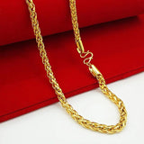 NC529 Solid 6MM 24KT Chain Necklaces