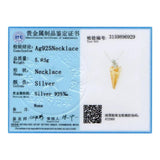 Lekani Crystal Women Necklace Triangle Pendant Necklace