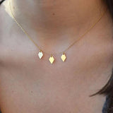 Boho Choker Necklace Filled Rhombus Pendant Collier Femme Kolye Collares