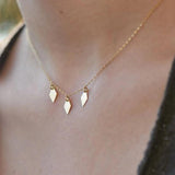 Boho Choker Necklace Filled Rhombus Pendant Collier Femme Kolye Collares