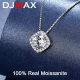 Lab Grown Diamond Necklace 925 Sterling Silver Moissanite Necklace