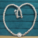 European American 925 Silver Pearl Pendant Necklace