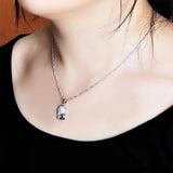 Delicate Heart Pendant Necklace 925 Sterling Silver Choker Jewelry