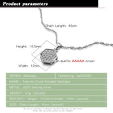 Geometric Pendant Necklace for Women in 925 Silver