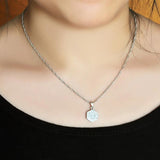 Geometric Pendant Necklace for Women in 925 Silver