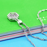 Geometric Pendant Necklace for Women in 925 Silver