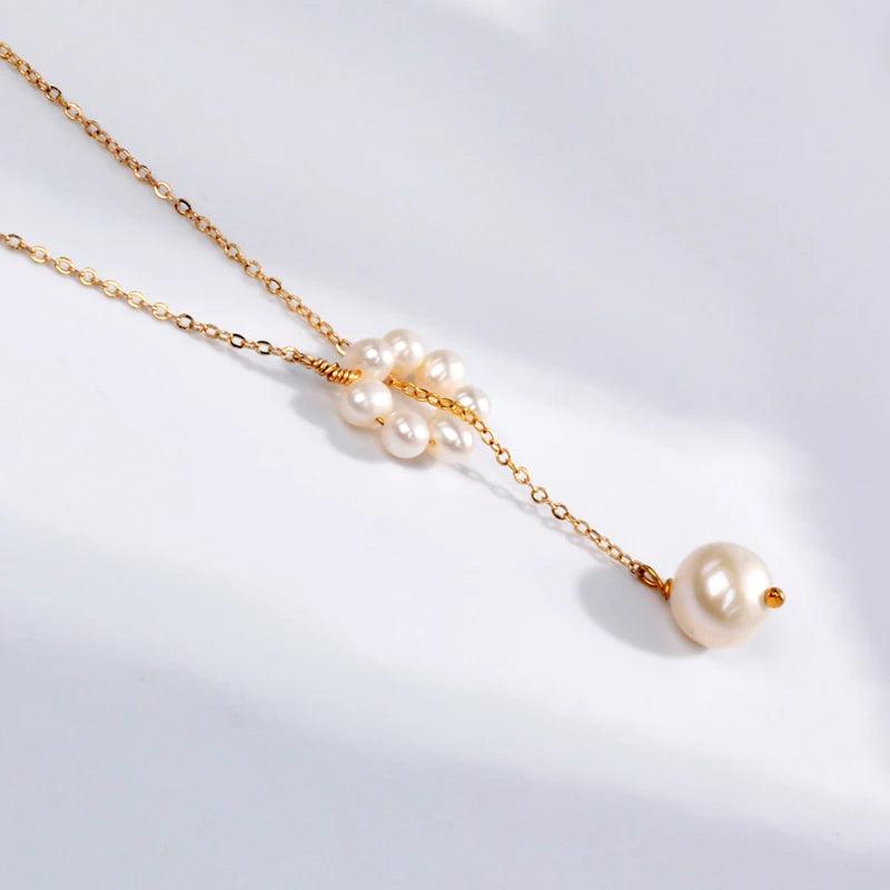 Freshwater Pearl Necklace Fine Jewelry Choker Party Gift X583