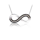 925 Silver Infinity Necklace Zircon for Women