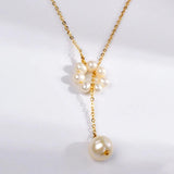 Natural Freshwater Pearl Necklace Choker for Women X581