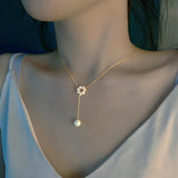 Natural Freshwater Pearl Necklace Choker for Women X581