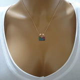 Hot Love 925 Silver Zircon Letter Necklace Women Valentines
