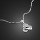 Sterling Silver Pendant Necklace Charm Choker for Women