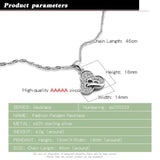 Sterling Silver Pendant Necklace Charm Choker for Women
