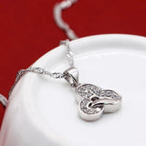 Sterling Silver Pendant Necklace Charm Choker for Women