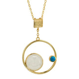 925 Silver Necklace Galaxy Hetian Jade Pendant
