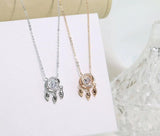 S925 Beating Heart Dream Catcher Necklace Silver Necklace