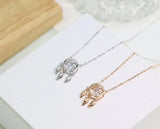 S925 Beating Heart Dream Catcher Necklace Silver Necklace