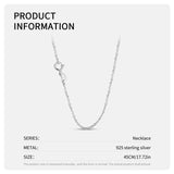 Snow Necklace Sparkle Pendant 925 Sterling Silver Women Necklace