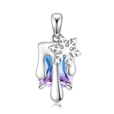 Snow Necklace Sparkle Pendant 925 Sterling Silver Women Necklace