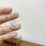 Butterfly Zircon Sterling Silver Necklace for Women