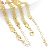 1 Piece 24K Copper Necklaces Finished Chains 42.5CM