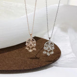 S925 Snowflake Women's Necklace Small Fresh Clavicle Chain Silver Necklace