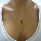 925 Silver Tree Zircon Leaf Necklace For Women Valentines