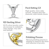 925 Sterling Silver Elephant Necklace with Box