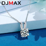 Moissanite Pendant 0.8ct D VVS1 925 Sterling Silver Necklace