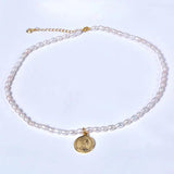 Freshwater Pearl Necklace Beads Choker for Women